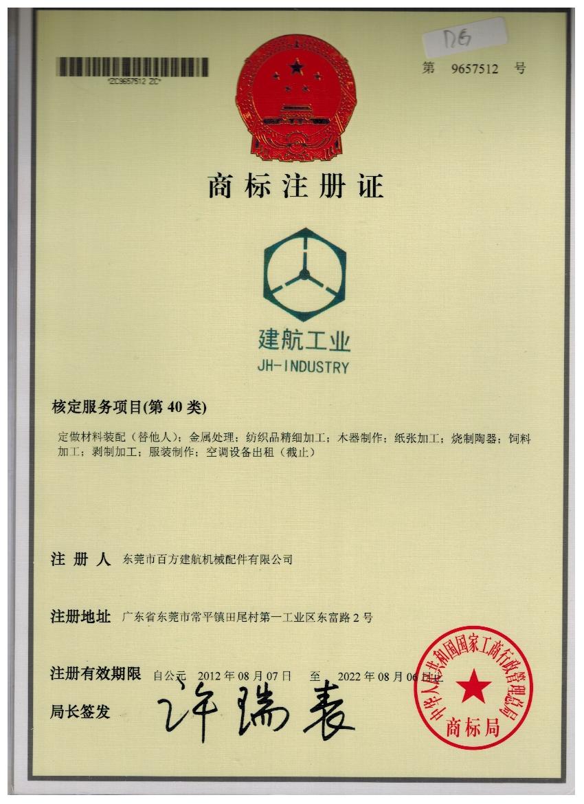 Trademark certificate(图1)